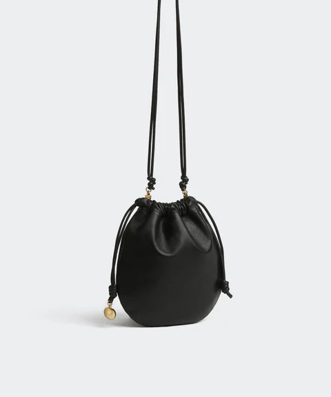 Soft Drawstring Mini Bucket Crossbody Bag