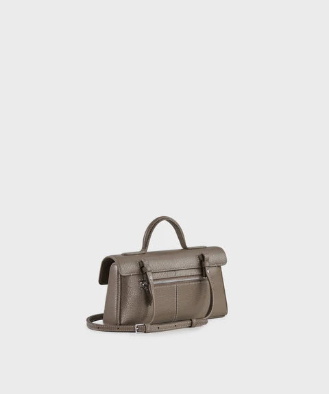 Textured Mini Box Handbag with Detachable Crossbody Strap