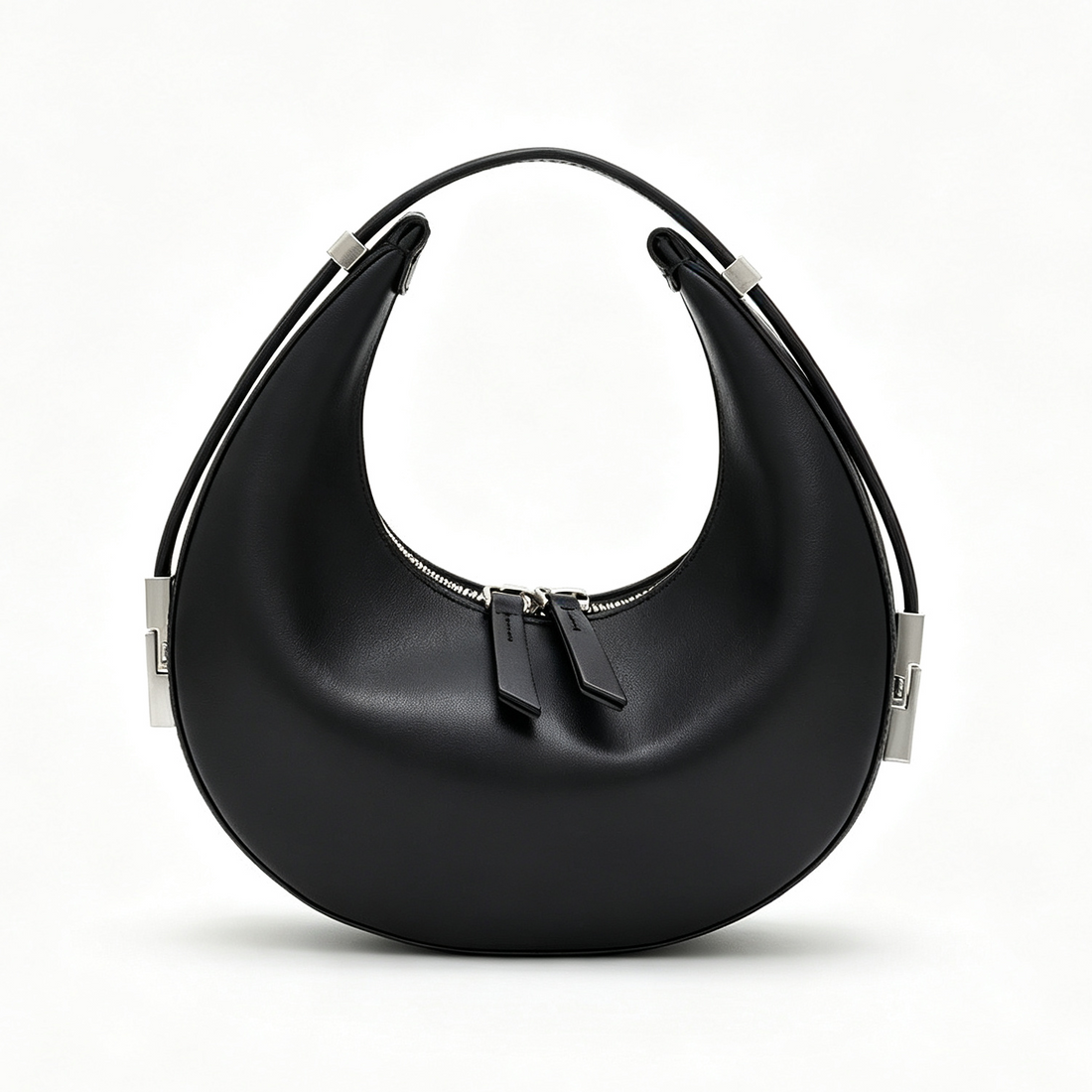 Minimal Bau Hardware Curved Crescent Shoulder Bag