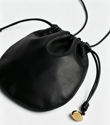 Soft Drawstring Mini Bucket Crossbody Bag